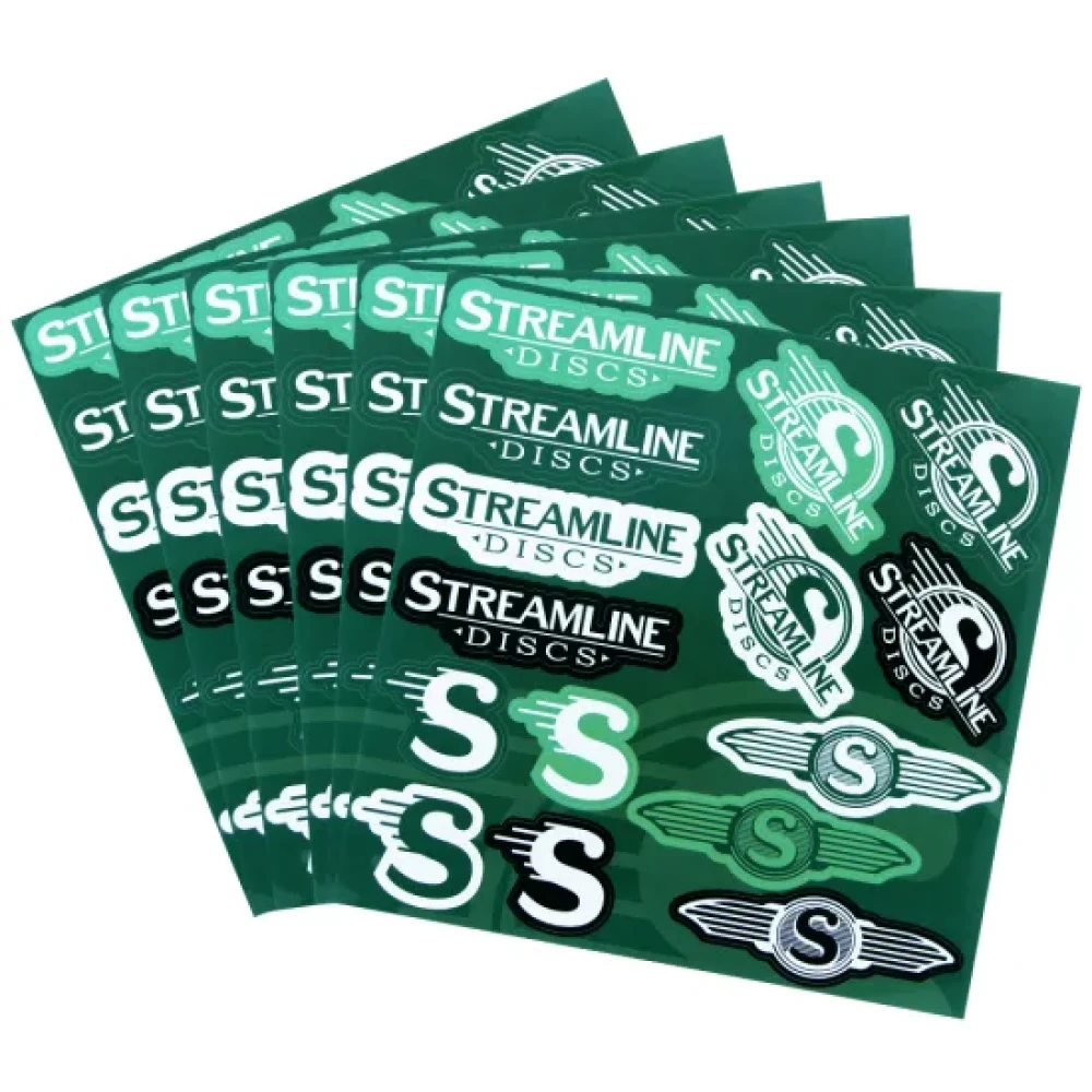 Streamline Discs | Stickerbogen | Aufkleber